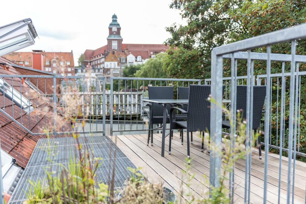 Fewo1846 - Flensburg68 - Komfortable Maisonettewohnung Fuer 6 Personen Mit Dachbalkon Im 4 Og Luaran gambar